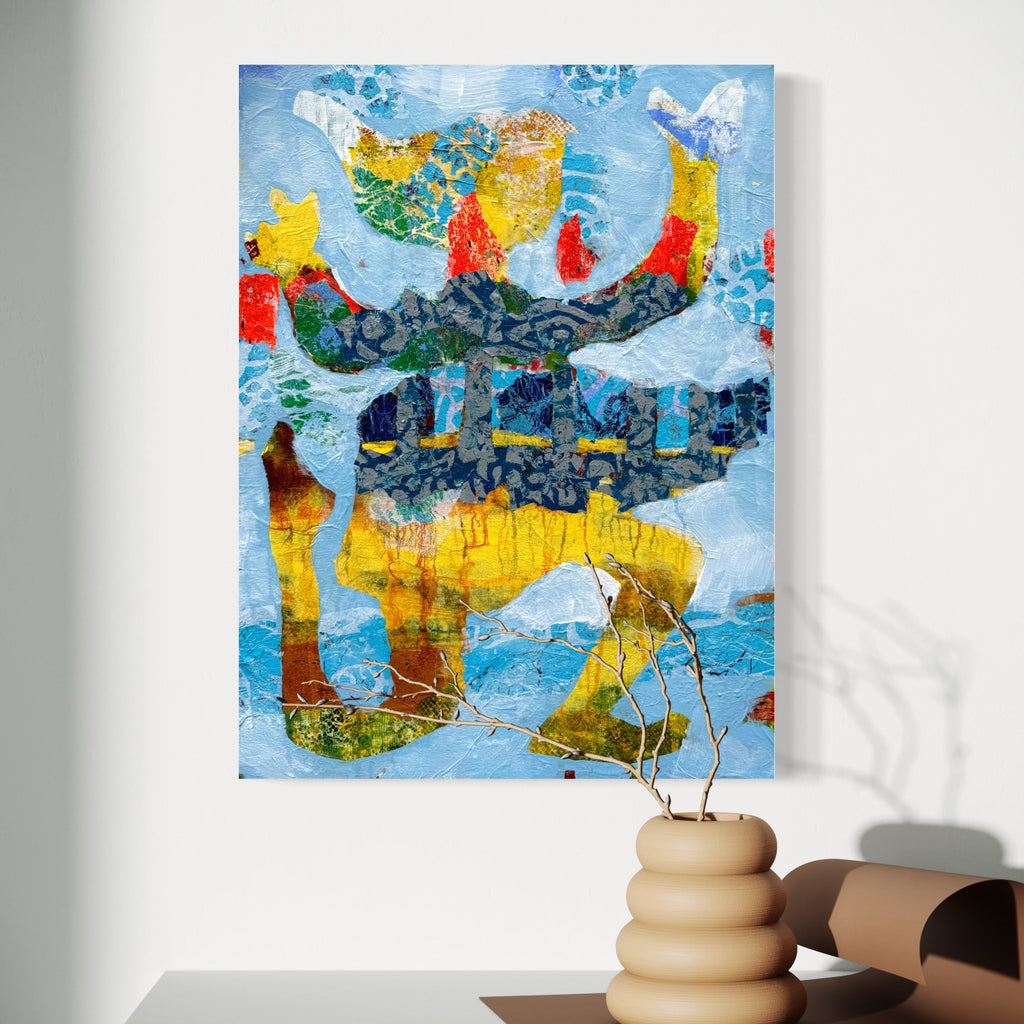 The artwork, What Is Your Intention, by Rebecca Darlington, displayed in a room.
