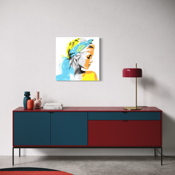 The artwork, Whisper of Style, by Claudia Sauter, displayed in a room.