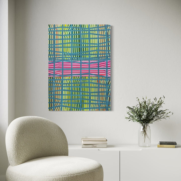 The artwork, Will We Make It Through, by Elyce Abrams, displayed in a room.