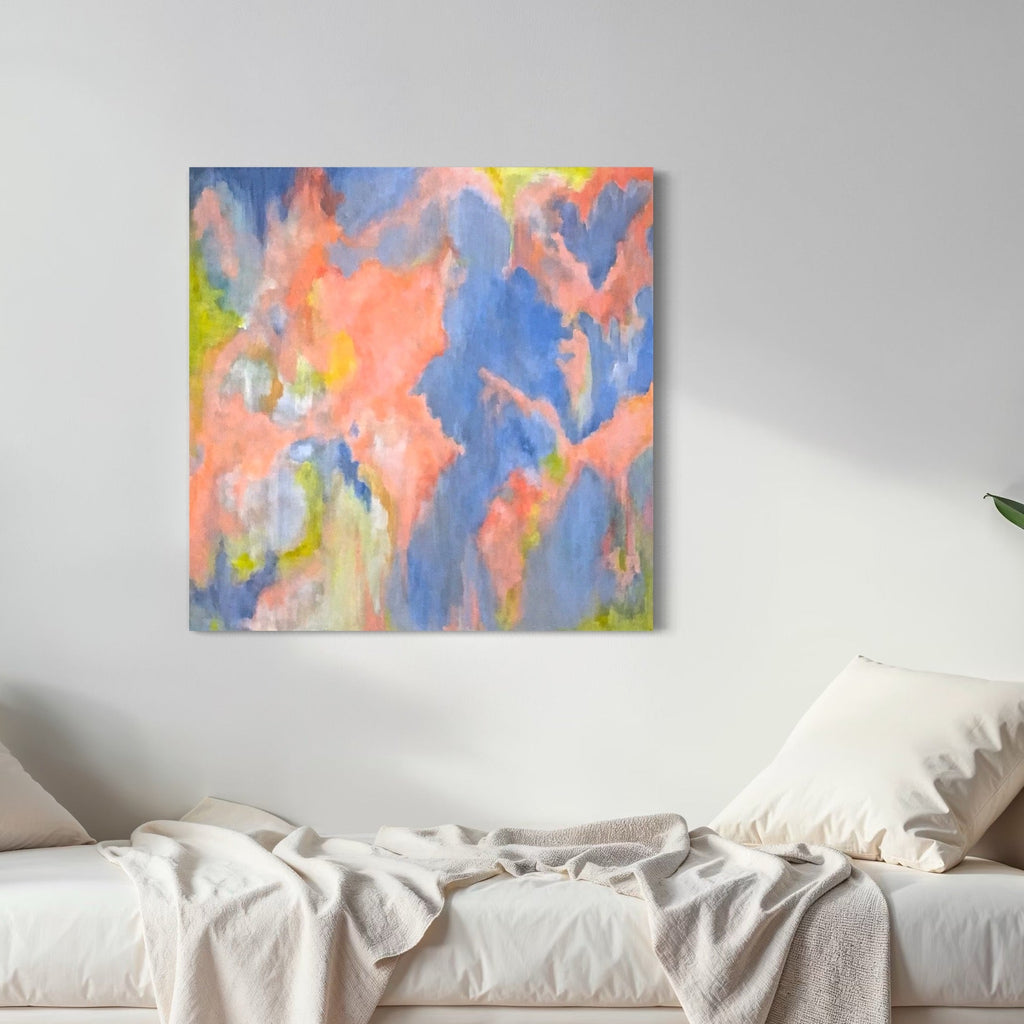 The artwork, Wings Of An Angel, by Benna Holden, displayed in a room.