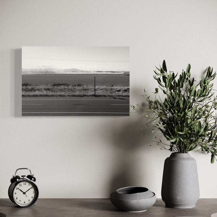 The artwork, You Followed Me, Too, by Kelly McGovern, displayed in a room.