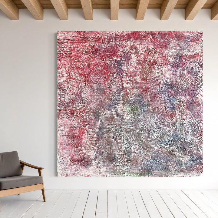 The artwork, Zen Caos 2, by Albion Vu, displayed in a room.