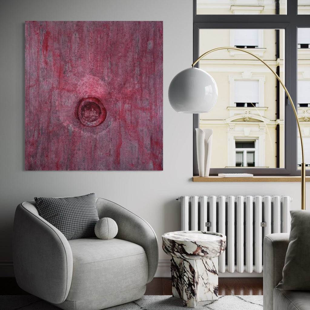 The artwork, #108, by Nathan Aufrichtig, displayed in a room.