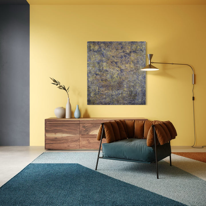 The artwork, #129, by Nathan Aufrichtig, displayed in a room.