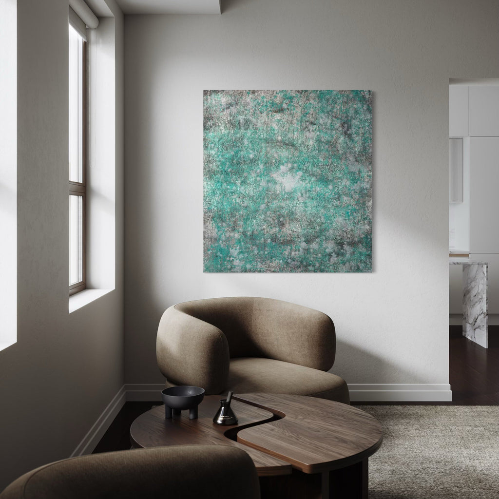 The artwork, #131, by Nathan Aufrichtig, displayed in a room.
