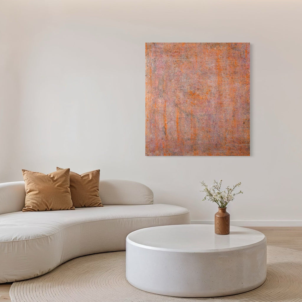 The artwork, #136, by Nathan Aufrichtig, displayed in a room.