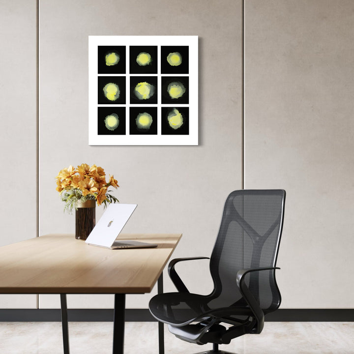 The artwork, #15, by Patrick Walsh, displayed in a room.