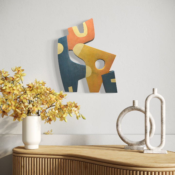 The artwork, #16, by David Wellner, displayed in a room.