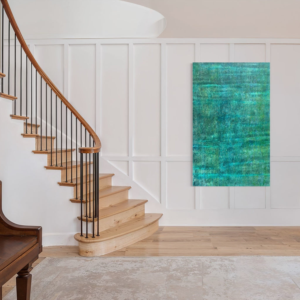 The artwork, #187, by Nathan Aufrichtig, displayed in a room.