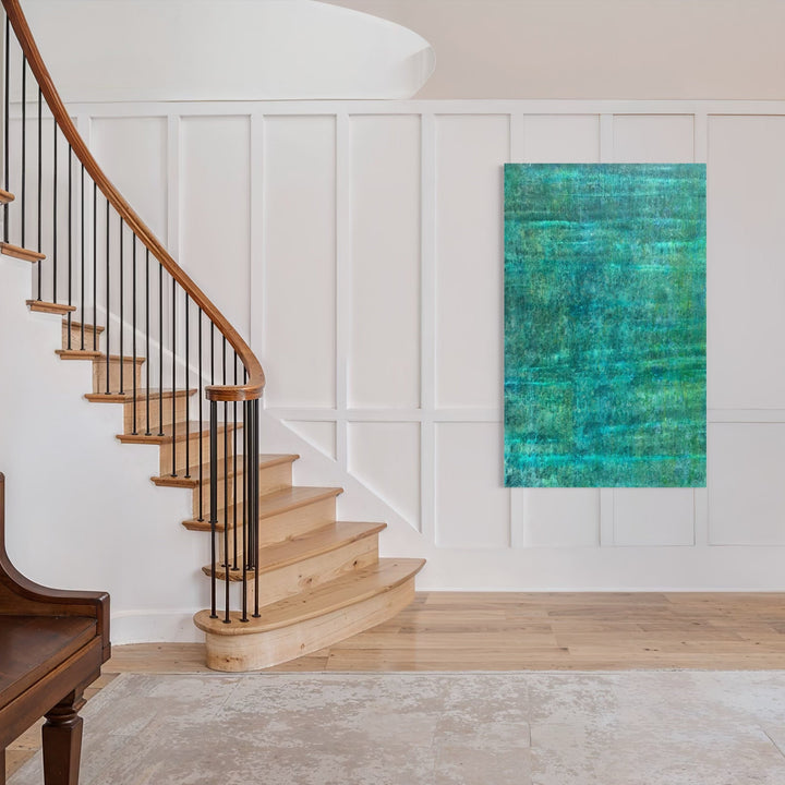 The artwork, #187, by Nathan Aufrichtig, displayed in a room.