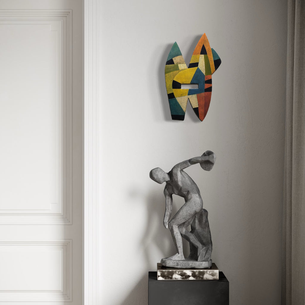 The artwork, #9, by David Wellner, displayed in a room.