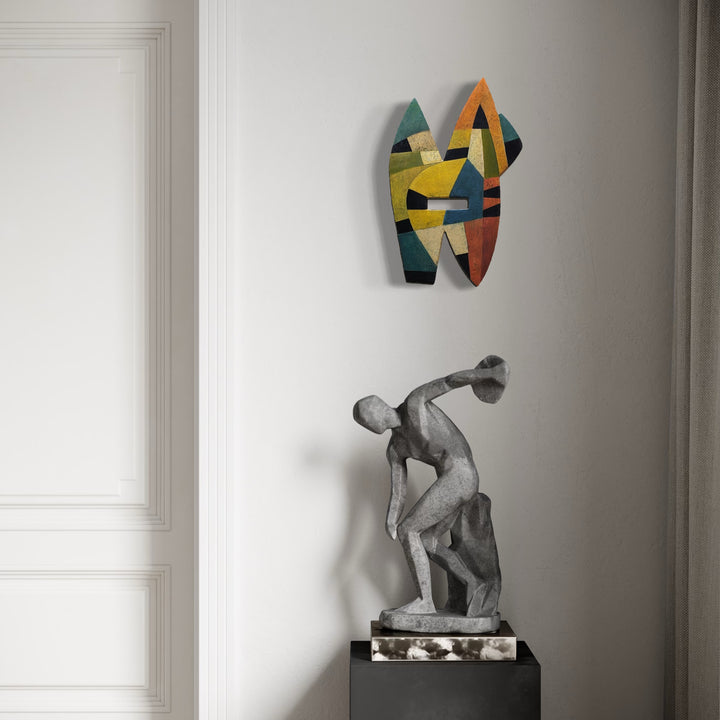 The artwork, #9, by David Wellner, displayed in a room.