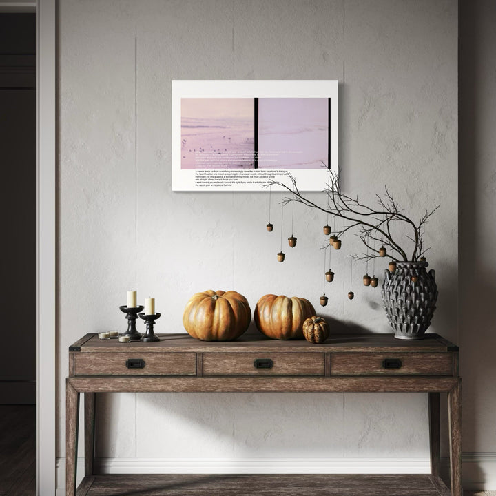 The artwork, alphaville, by Esther Voisin, displayed in a room.