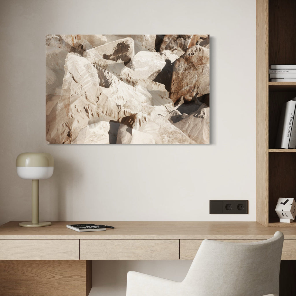 The artwork, erosion 2, by Eunice Pais, displayed in a room.