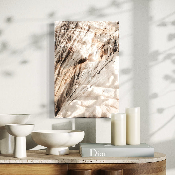 The artwork, erosion 7, by Eunice Pais, displayed in a room.