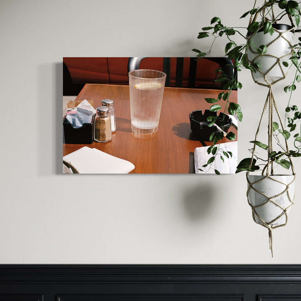 The artwork, melrose, by Esther Voisin, displayed in a room.