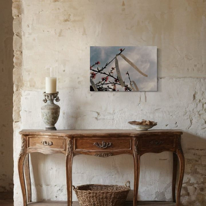 The artwork, poetry2, by Esther Voisin, displayed in a room.
