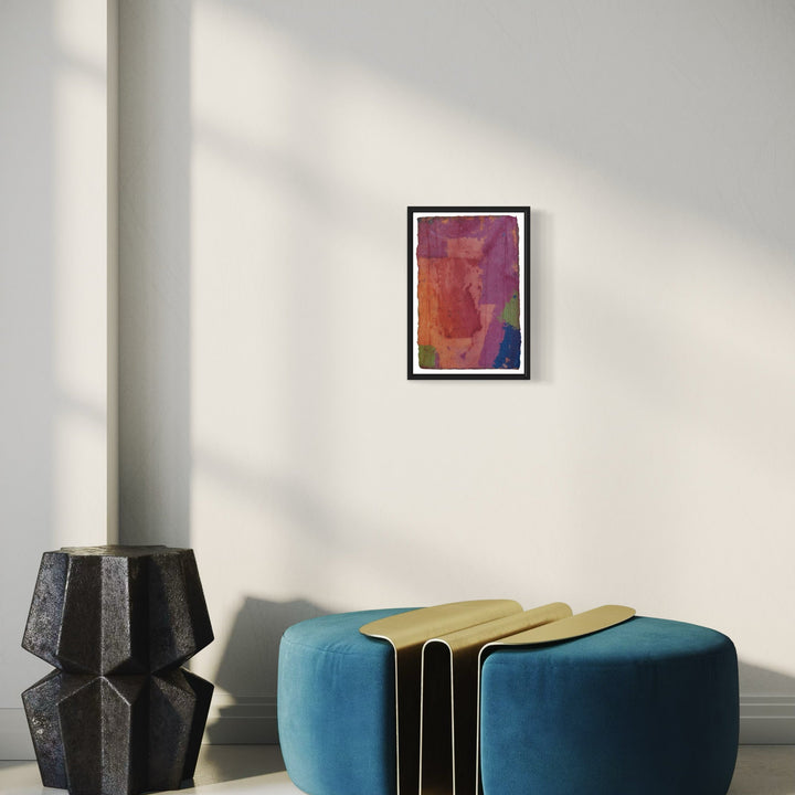 A photo of the artwork untitled #293, by Betty Friedman, hanging on a wall.