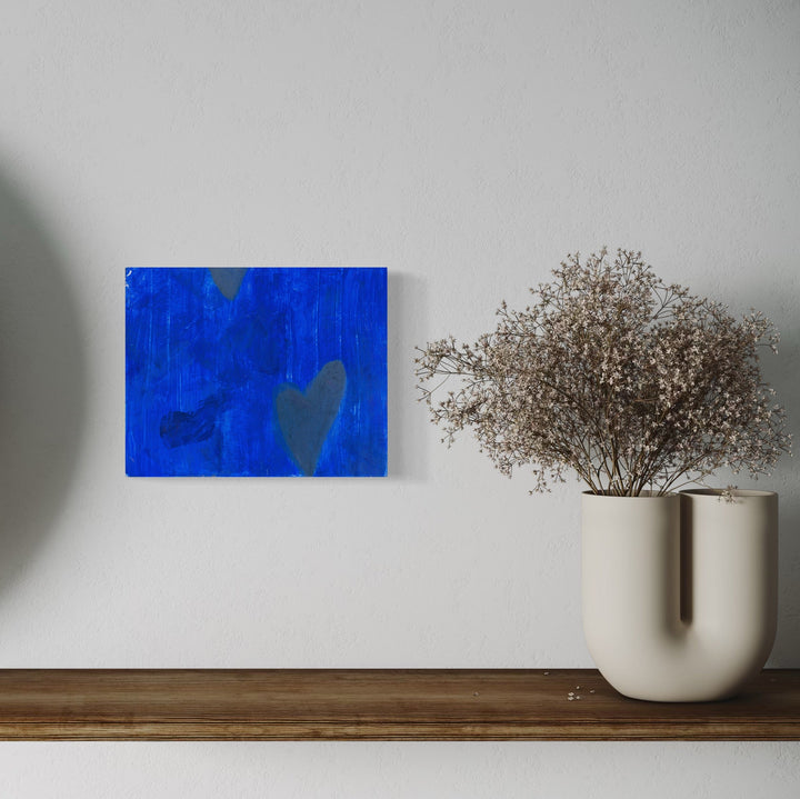 The artwork, where the eyelash wish lands , by Aliza Sternstein, displayed in a room.