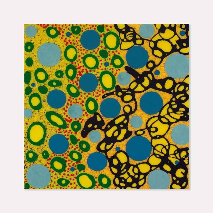 Goldenrod Untitled (Yellow blue dots)