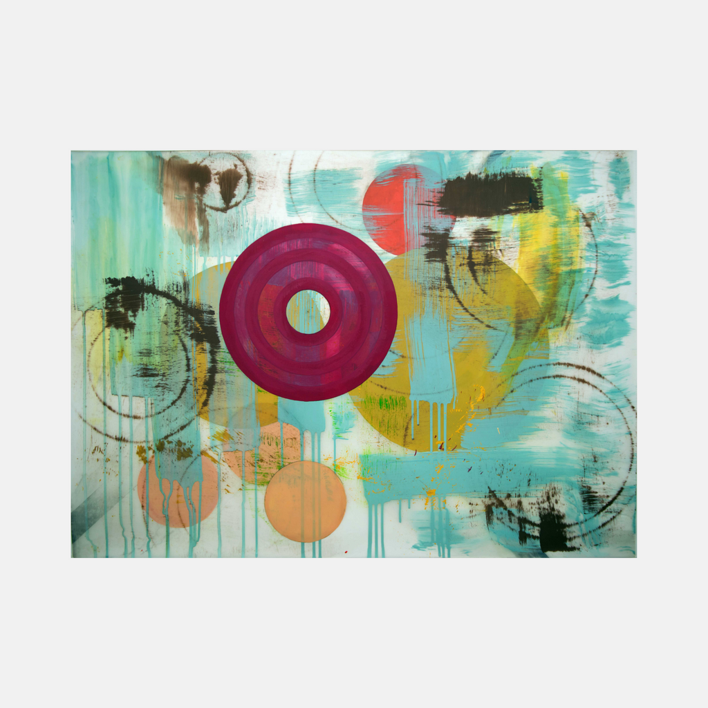 Dim Gray Untitled (pink circle)