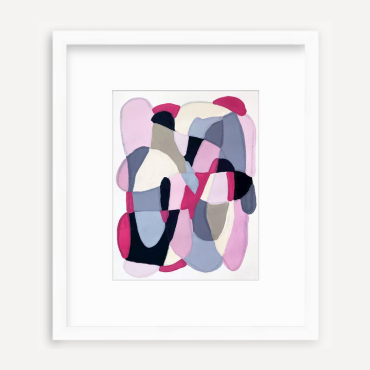 The artwork Pink and Grey on Sand (Print) by Alicia Little.