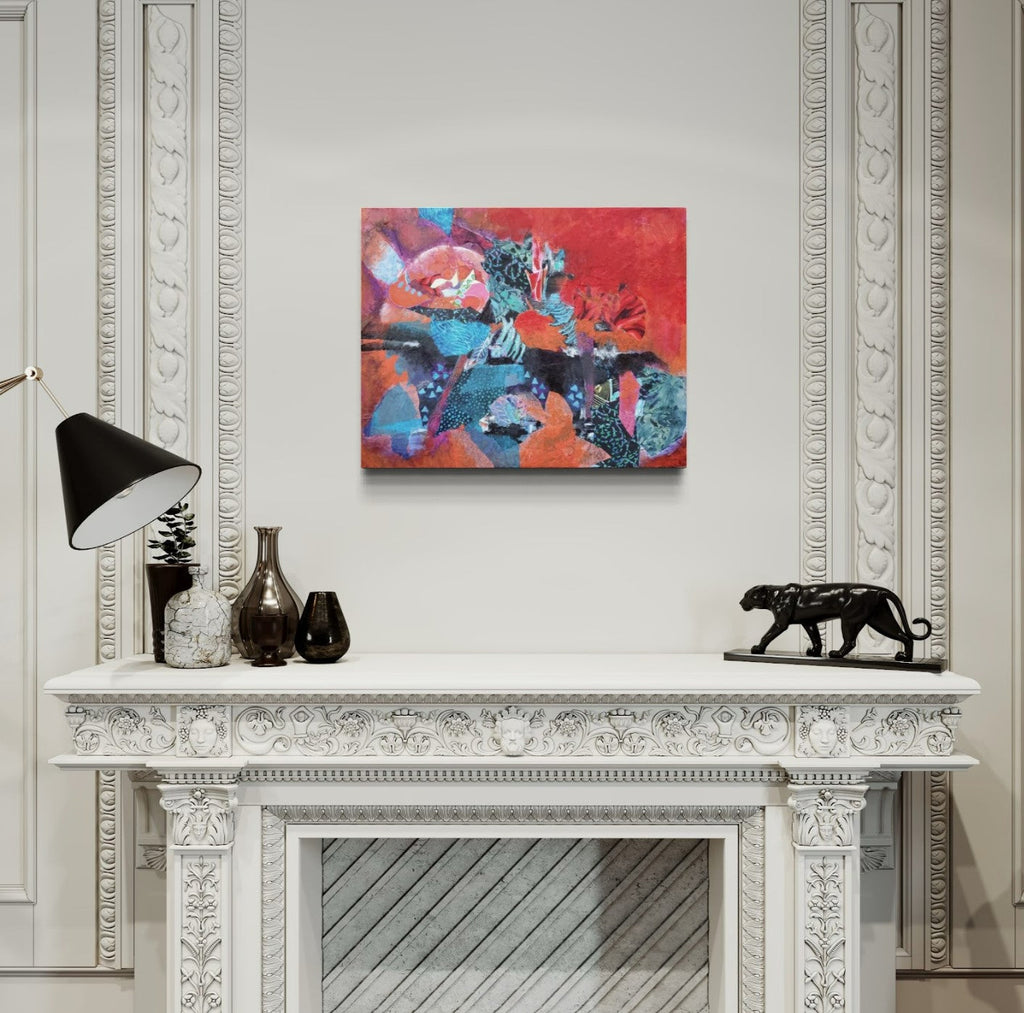 Dark Slate Blue And the Multicolored Lamps are Lighted