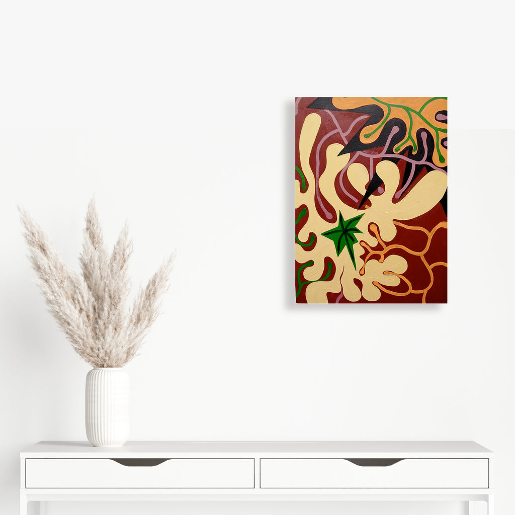 Saddle Brown Autumn Leaves