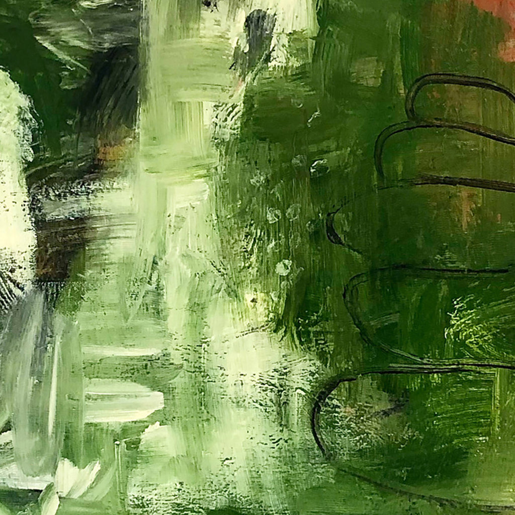 Dark Olive Green Your Love Is Rain, My Hearts A Flower