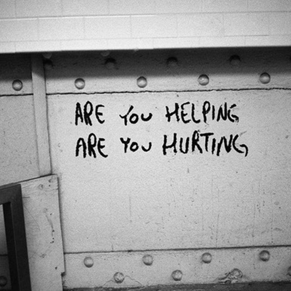 Gray are you helping? are you hurting?