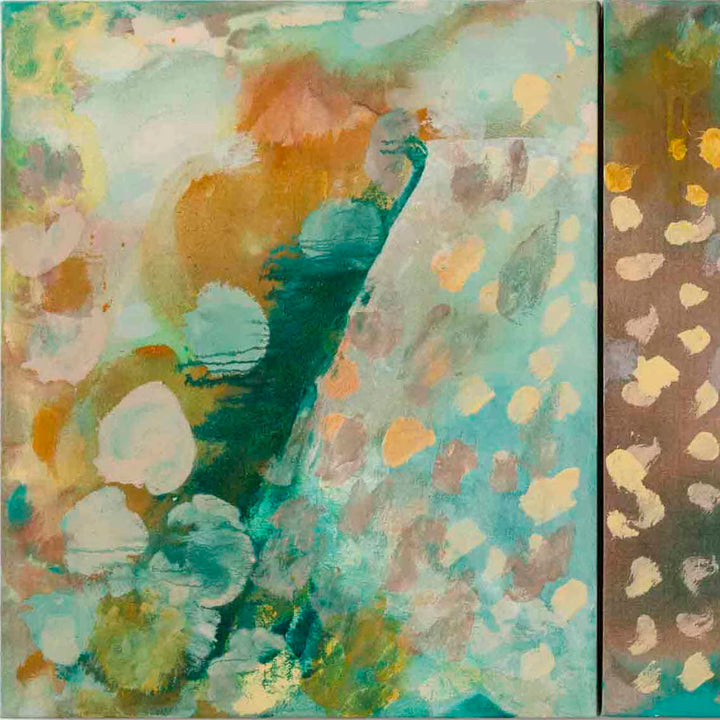 Dwell in Green Mountain Diptych - curina