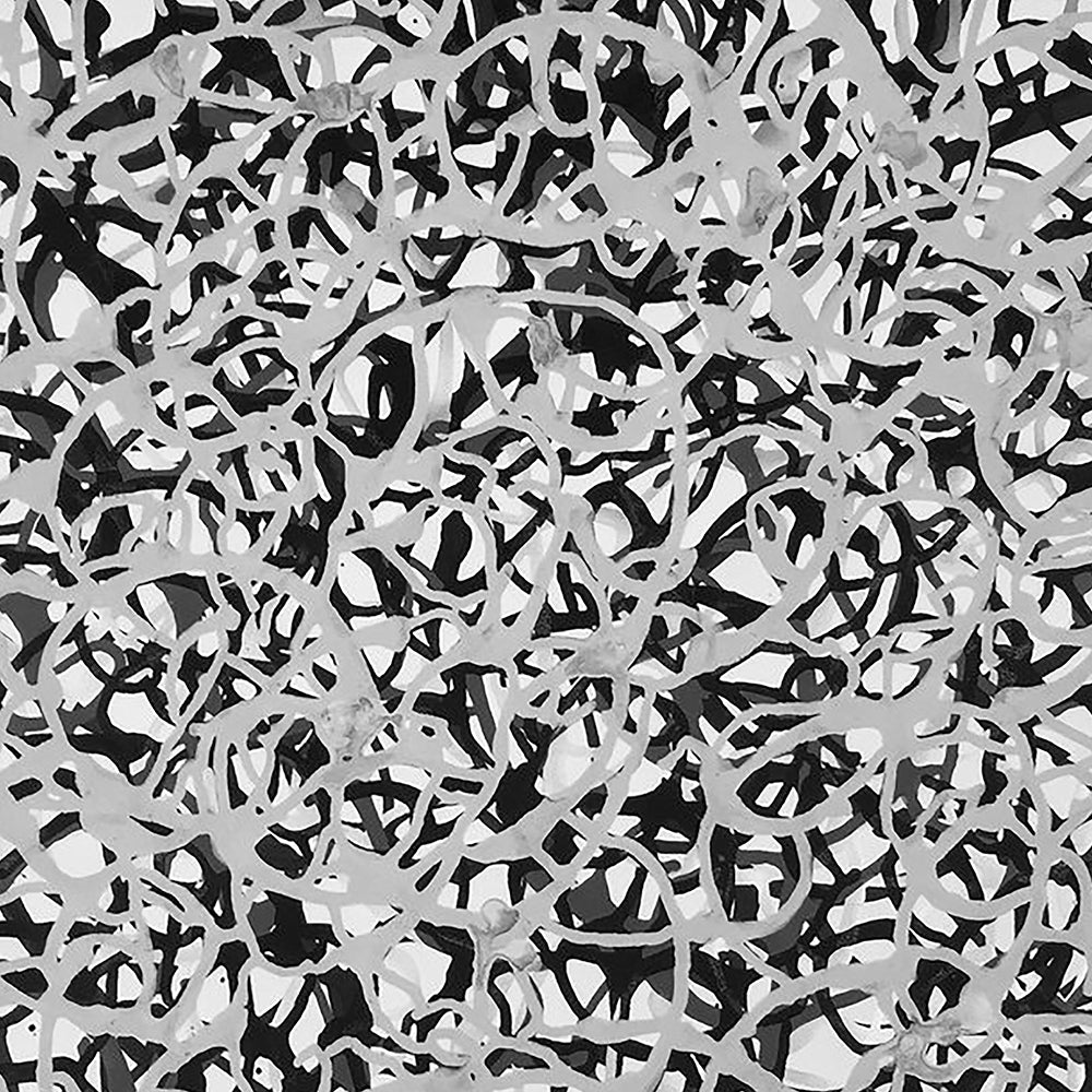Black Gestural Pouring #2