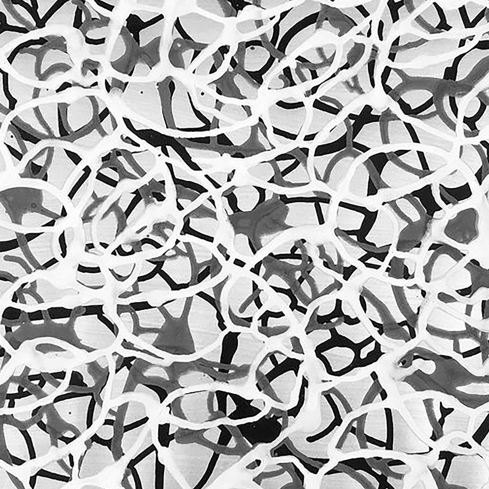 Light Gray Gestural Pouring #6