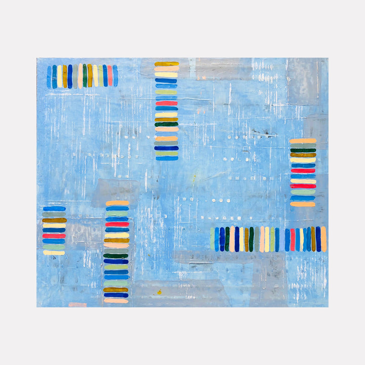 The artwork Blue Sequences, by Shira Toren