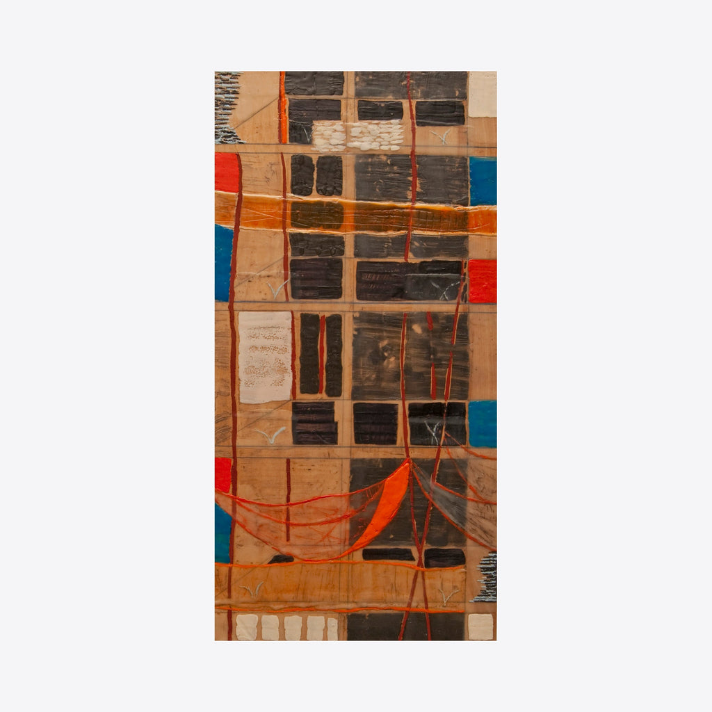 The artwork Blue Wires, by Cora Jane Glasser