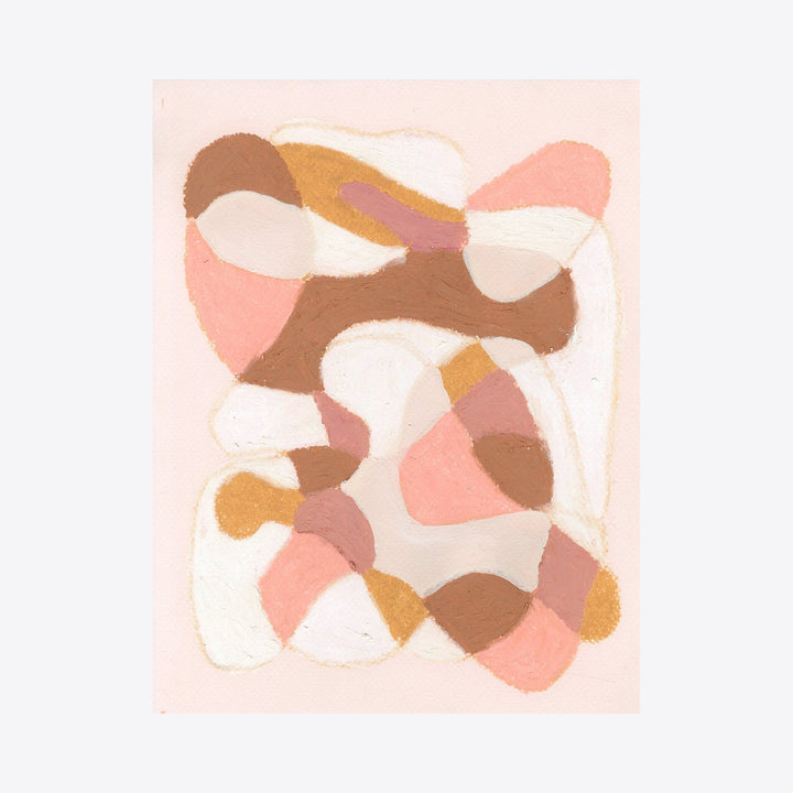 The artwork Peach, Brown, White on Dawn, by Alicia Little