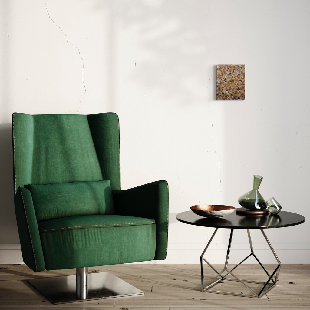 I notice this image shows an interior design setup rather than the artwork 