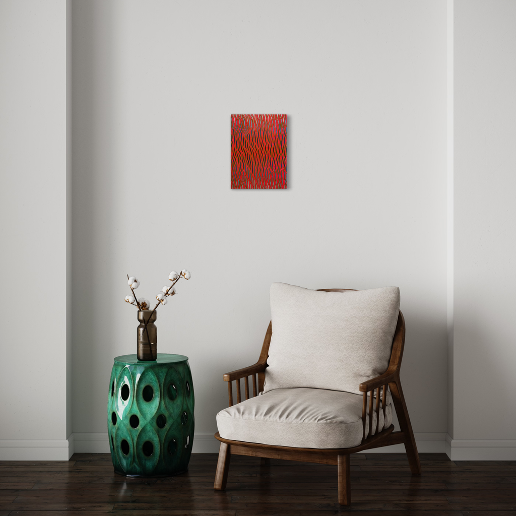 A photo of the artwork Untitled 122820, by Patricia Fabricant, hanging on a wall.