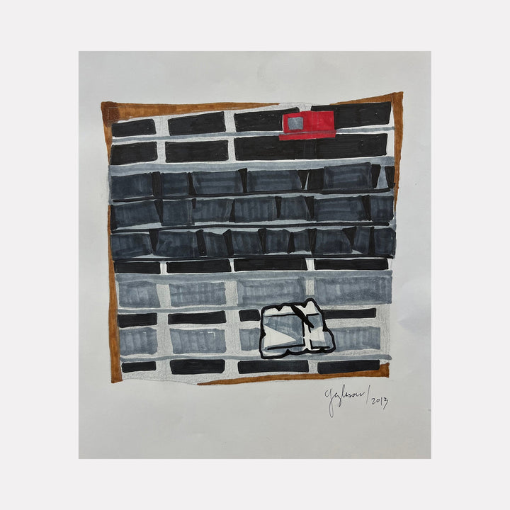 The artwork Black Square,3, by Cora Jane Glasser