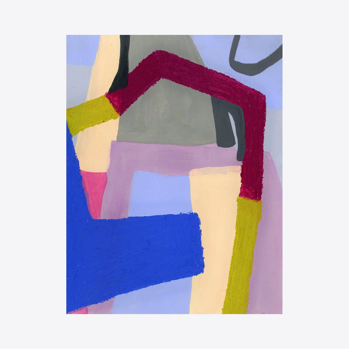 The artwork Blue and Fuschia, by Alicia Little