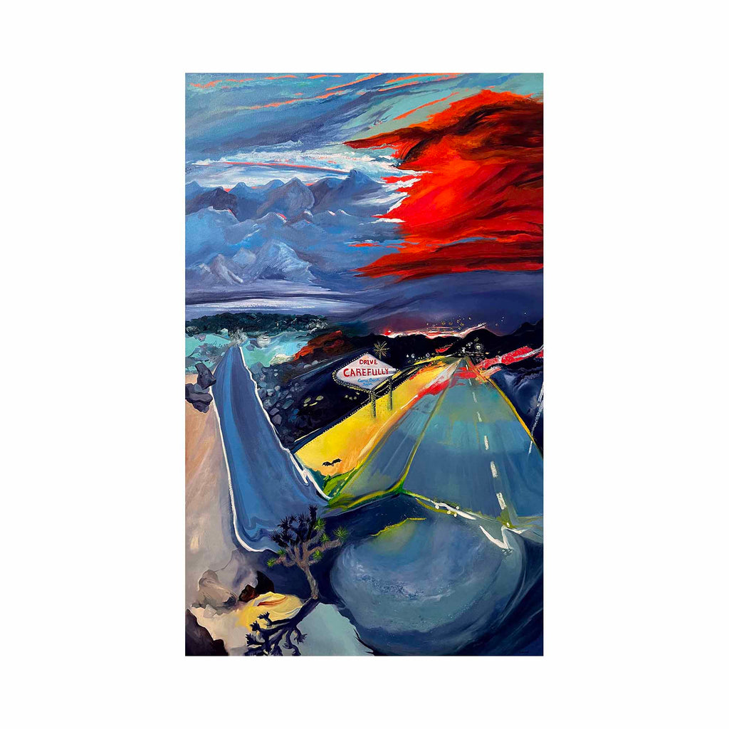 The artwork Drive Carefully, by Andrea Caldarise