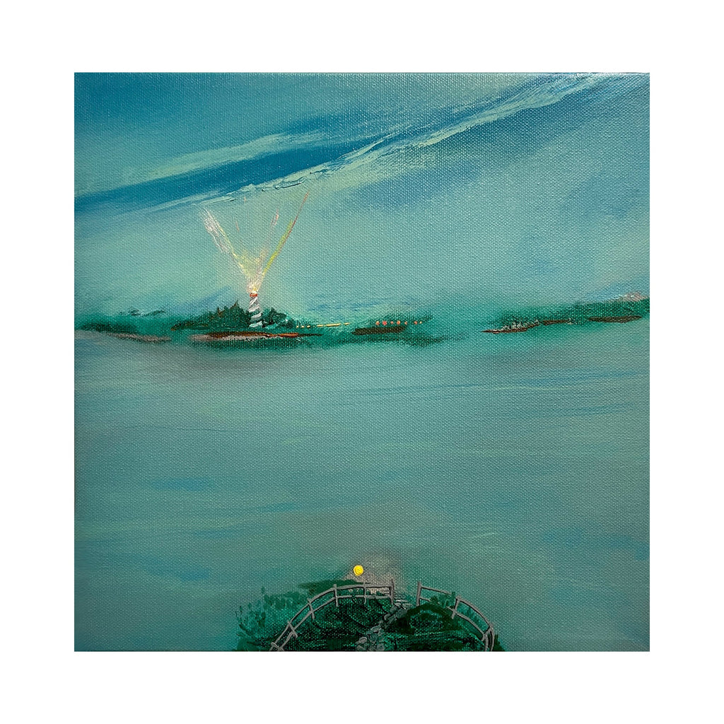 The artwork Fog over the still sound., by Andrea Caldarise