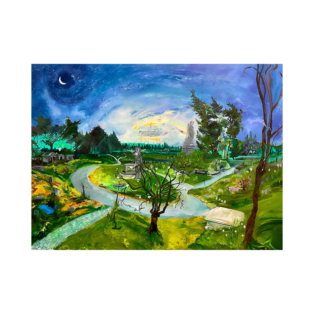 The artwork Grandmother's footsteps in Greenwood., by Andrea Caldarise