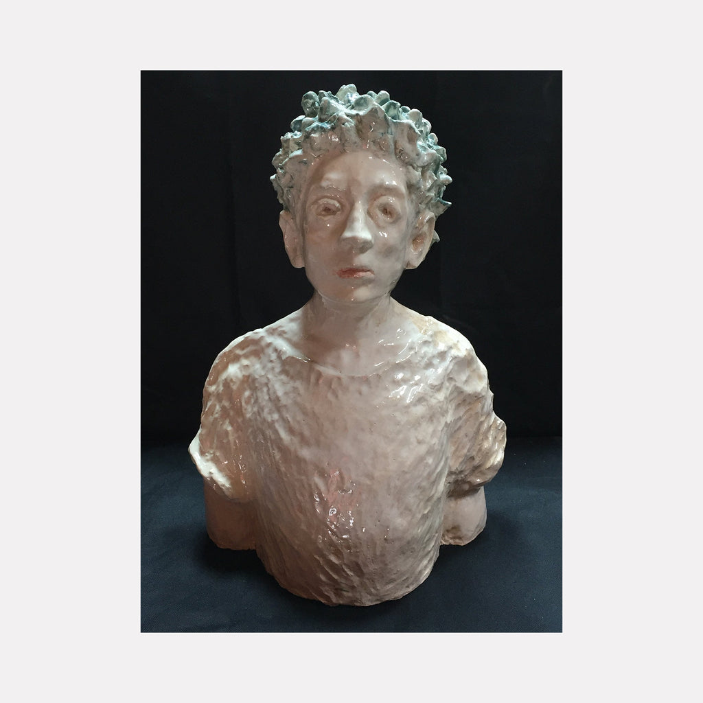 The artwork Torso of a Young Boy as Reluctant Hero, by Mark LaRiviere