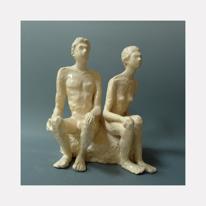 Two Seated Figures (Medium)