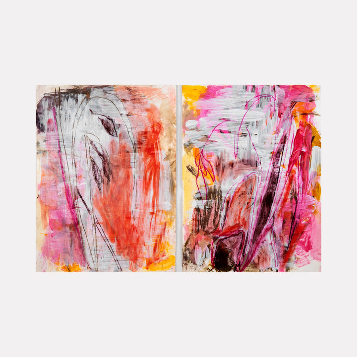 The artwork Wildflower Diptych, by Molly Herman