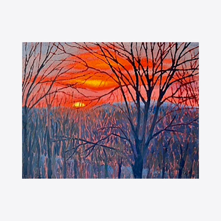 The artwork Winter Sunset, by Elody Gyekis