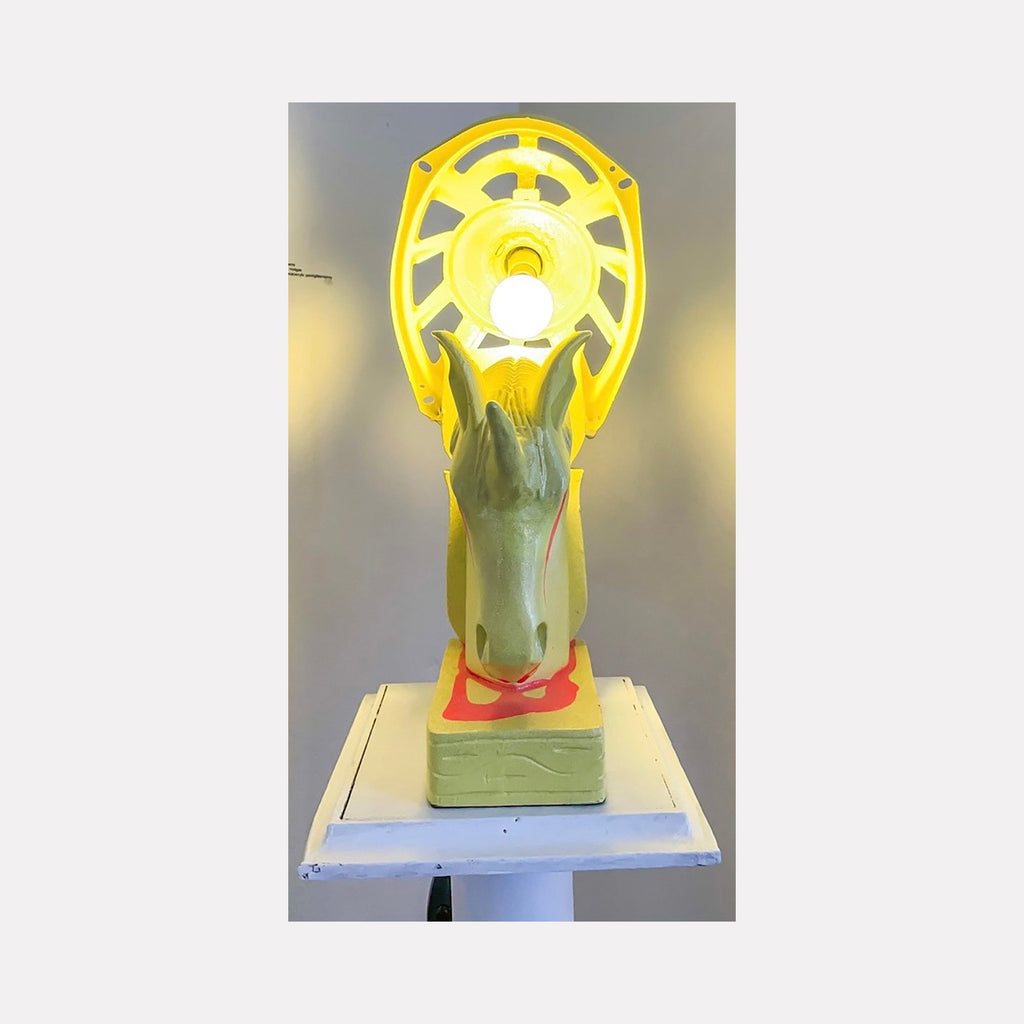 The artwork "unicorn lamp", by Brandon Hodges