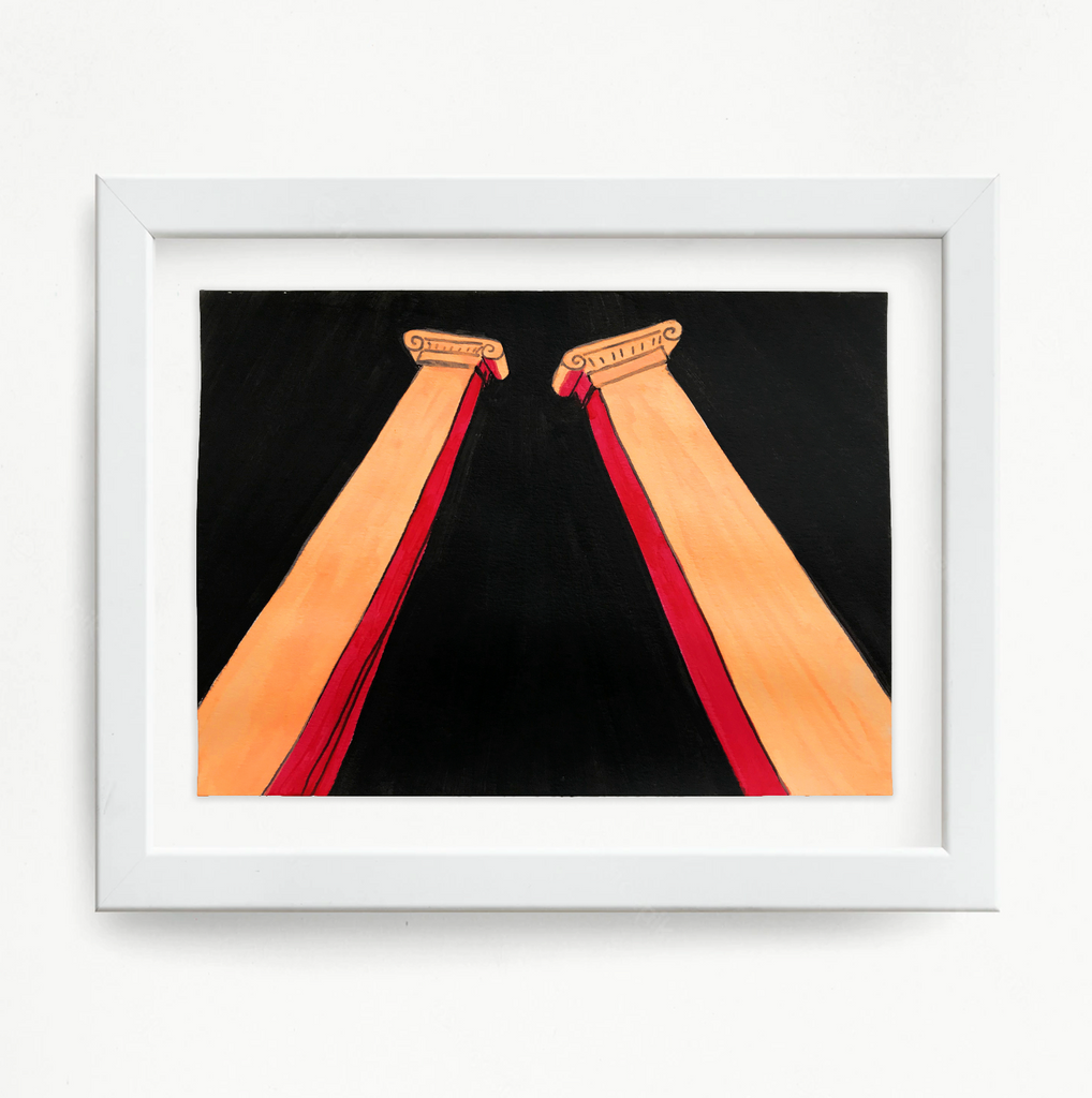 Black Columns (orange II)